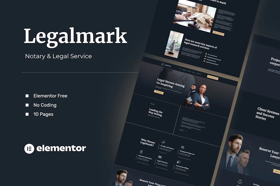 LegalMark – Kit de plantillas de servicios legales y notariales