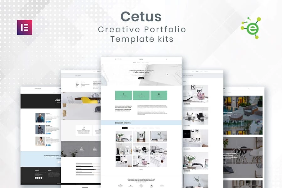 CETUS – Template Kit Elementor para Porfolio creativo