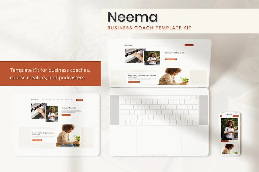 Neema – Template Kit Elementor de Business Coach