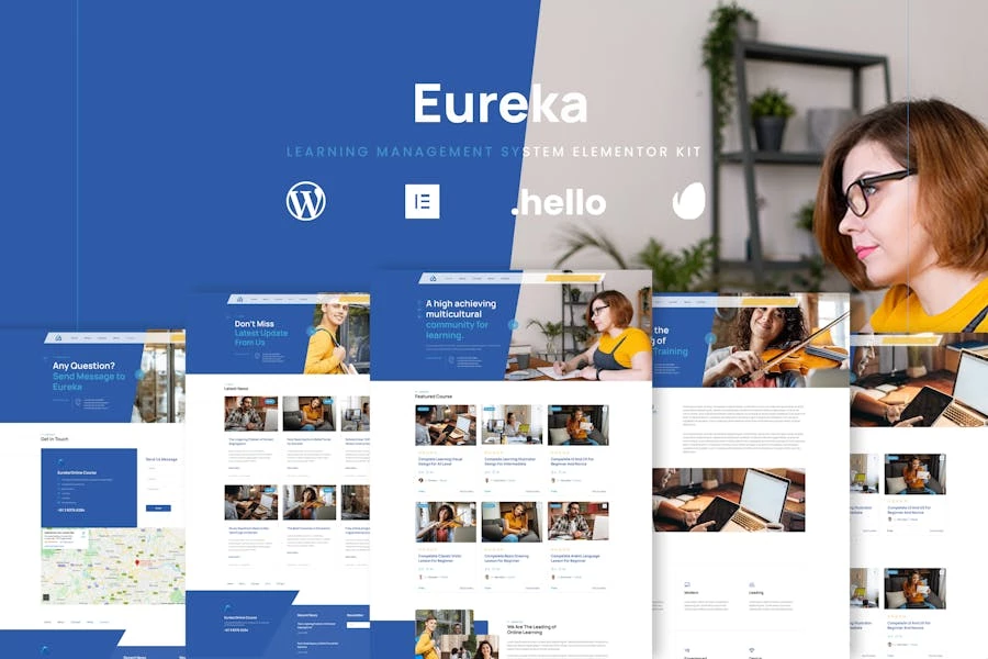 Eureka – Template Kit de Elementor de aprendizaje en línea
