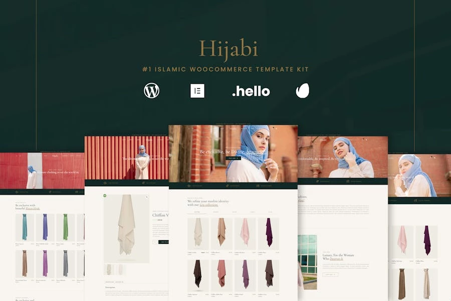 Hijabi – Template Kit de Woocommerce Elementor para tiendas musulmanas