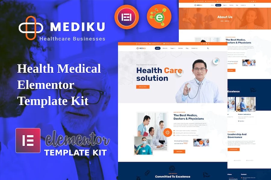 Mediku – Template Kit de Health Medical Elementor