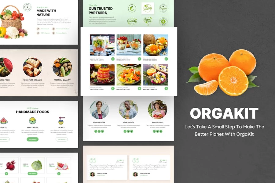 OrgaKit – Template Kit de Organic Farm Elementor