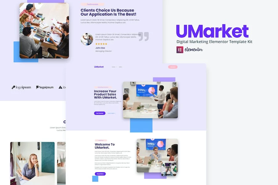 UMarket – Template Kit de elementos de marketing digital