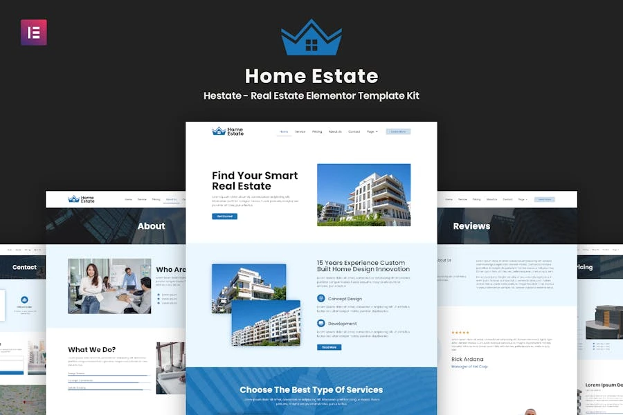 H-Estate – Template Kit para Elementor Inmobiliario