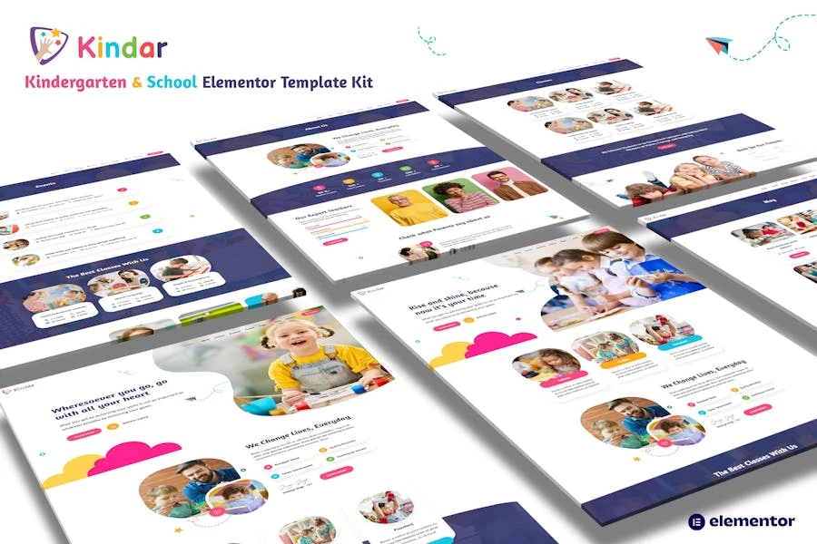 Kindar — Template Kit para Kindergarten & School Elementor