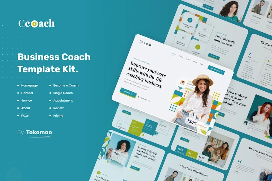 Ccoach | Kit de plantillas Elementor para entrenadores de negocios
