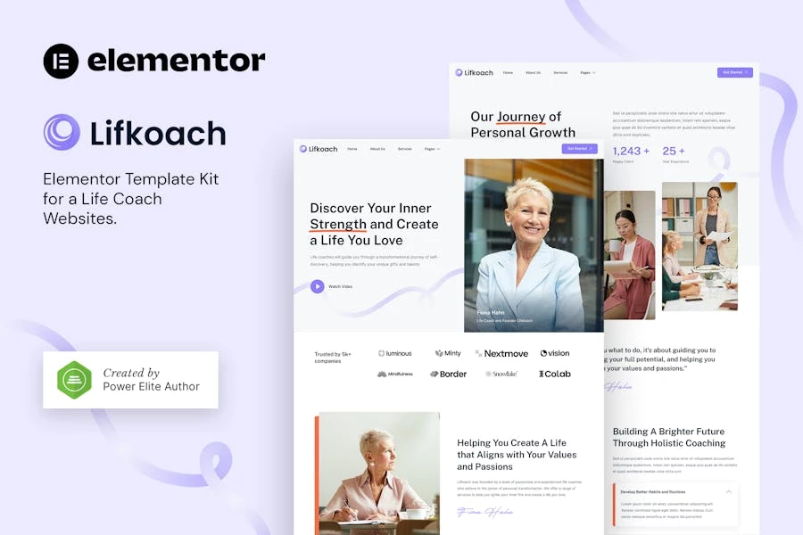 Lifkoach — Template Kit de Life Coach & Mentor Elementor