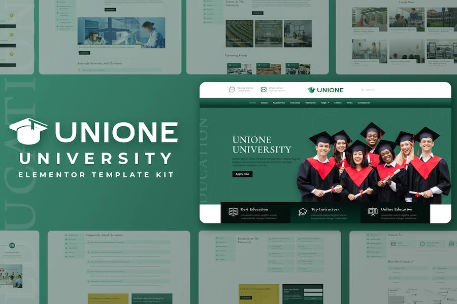 Unione – Template Kit de University Elementor