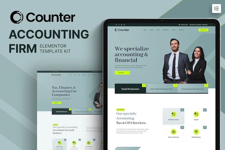 Counter – Template Kit Elementor para firmas de contabilidad
