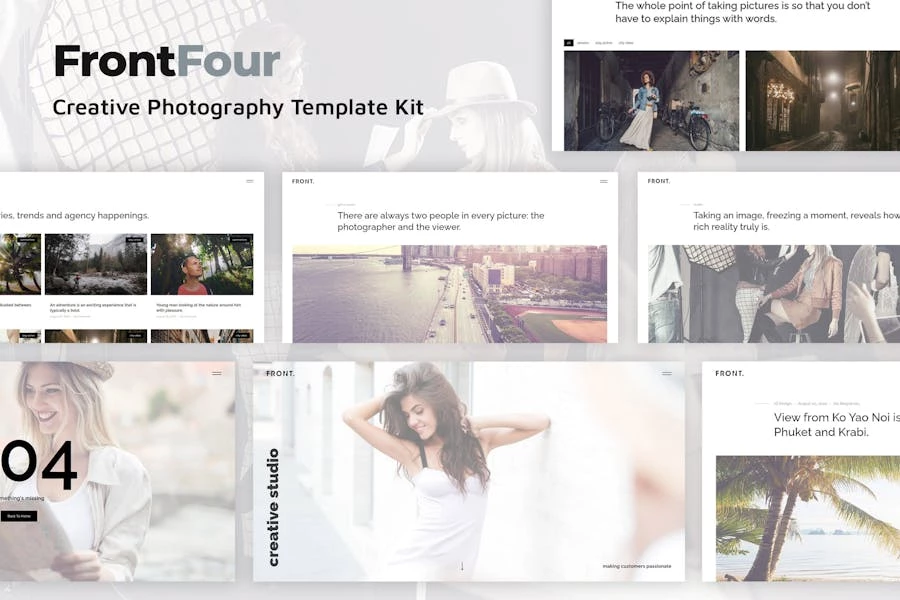FrontFour – Kit de plantillas de fotografía creativa