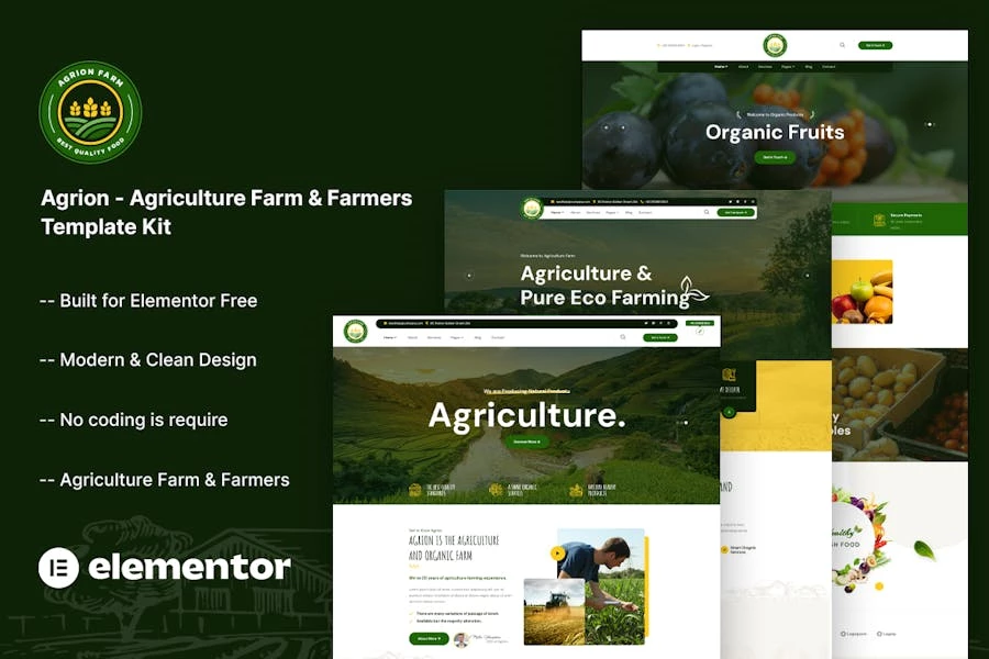 Agrion – Kit de plantillas para granjas y agricultores agrícolas