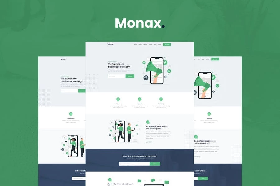 Monax – Kit de plantillas Elementor para Saas y Startup