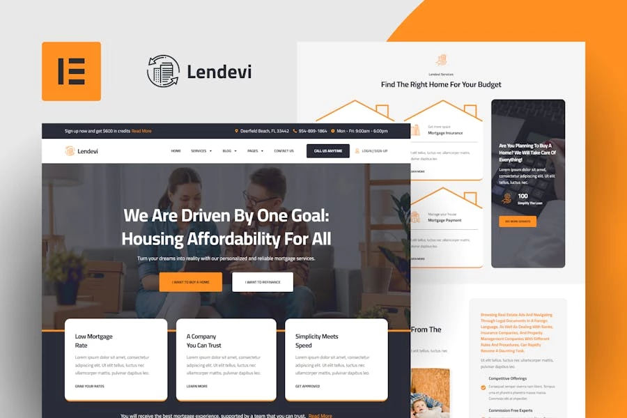 Lendevi – Template Kit para elementos hipotecarios