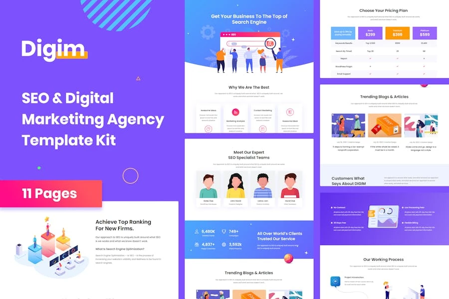 Digim – Template Kit de SEO y marketing digital