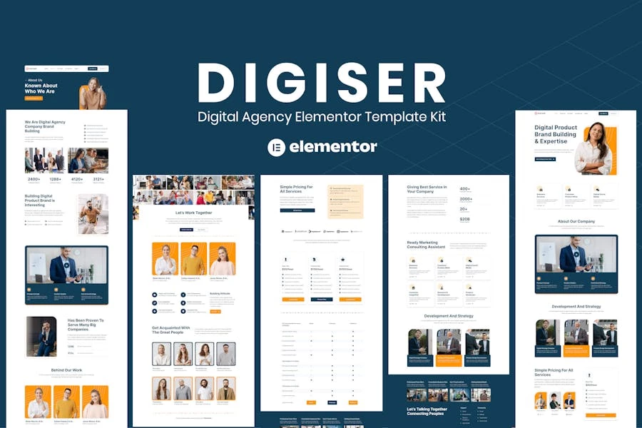 Digiser – Template Kit Elementor para Agencia digitales