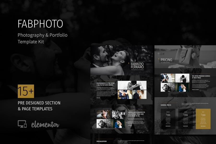 FabPhoto – Template Kit para fotografía y Porfolio
