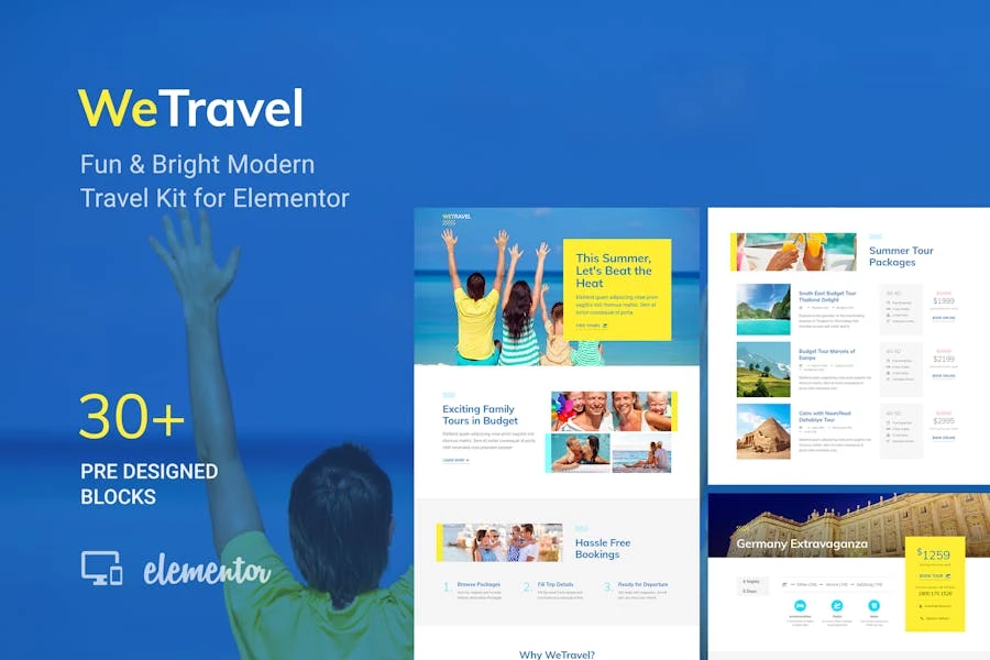 WeTravel – Template Kit de viajes y turismo