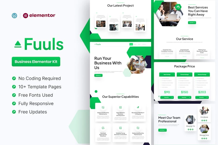 Fuuls – Template Kit Business Elementor Pro