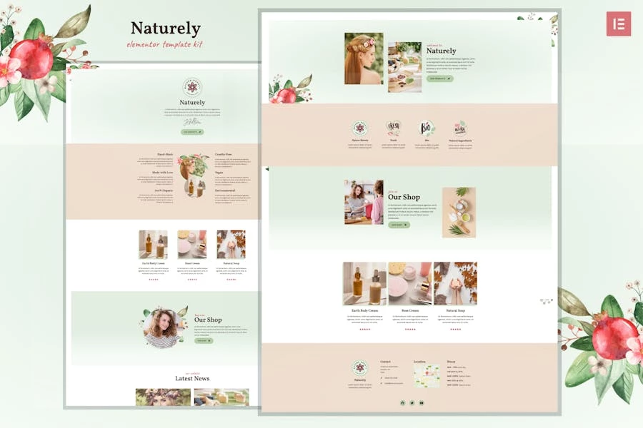 Naturely – Kit de plantillas de belleza y cosmética natural