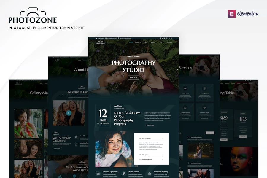 Photozone — Template Kit de fotografía