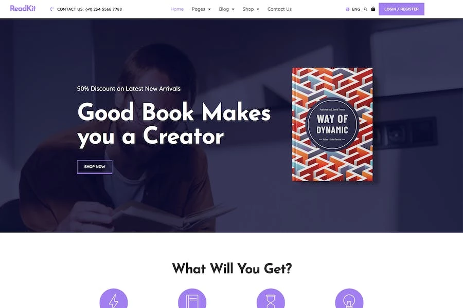 ReadKit – Template Kit de libros Elementor