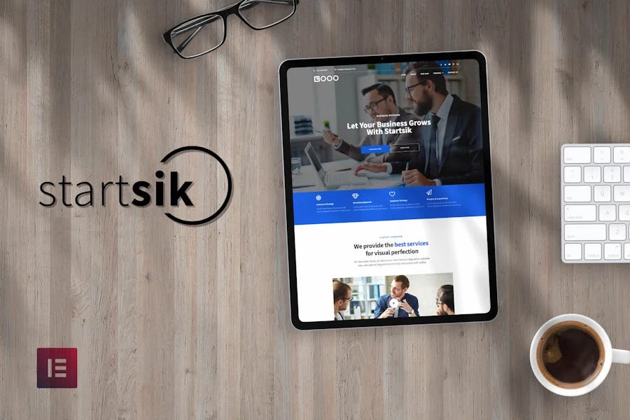 Startsik – Template Kit Elementor para empresas emergentes