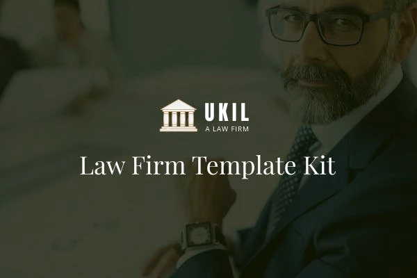 Ukil – Template Kit para firmas de abogados