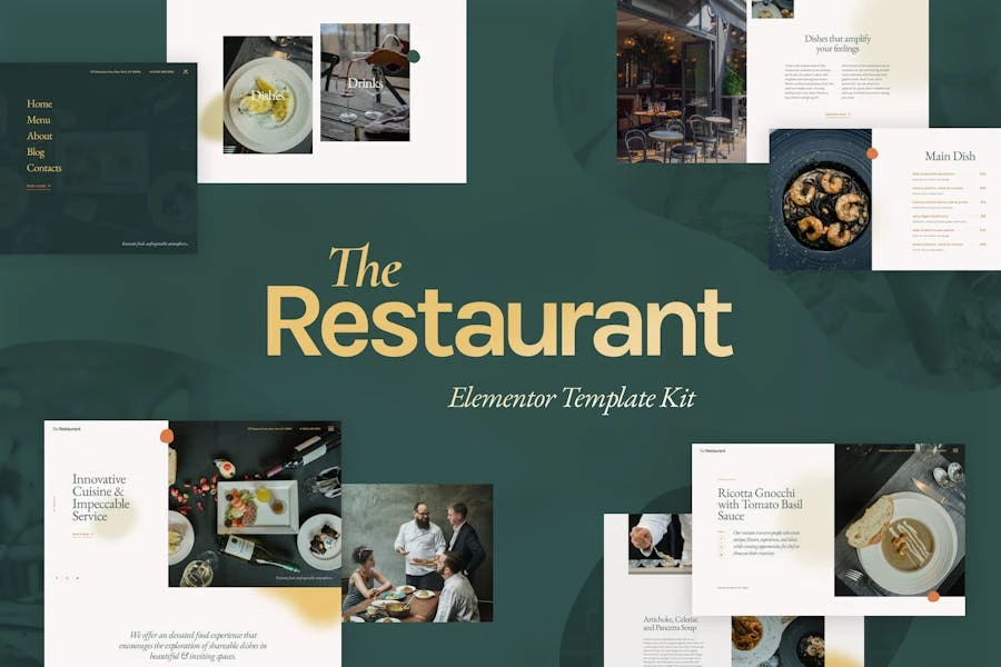 The Restaurant – Kit de plantillas Elementor