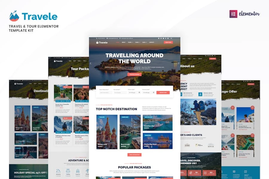 Travele — Template Kit para Agencia viajes y turismo